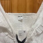 Urban Outfitters Size Medium New With Tags Bow-Front White Crop Top. Photo 2