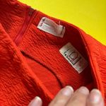 Corner House Vintage 70s Orange Preppy Mini Drop Waist Sleeveless Dress Photo 9