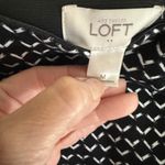Loft  Women's Black  White Medium Patterned Pencil Skirt Career Work‎ Office Photo 5