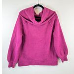 Free People Womens Sweater Purple Echo Beach Cowl Neck Wool Blend Pullover Small Photo 1