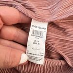 River Island  Pink Plisse Pleated Long Sleeve Surplice Mini Dress Sz 10 UK/6 US Photo 8