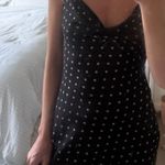Polka Dot Sheer Maxi Dress Black Photo 3