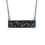 Turquoise Jewelry Set Western Necklace & Bracelet Silver Tone Adjustable New Photo 1