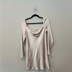 Princess Polly Cream Long Sleeve Sexy Silky Dress Size Us 4 Photo 3