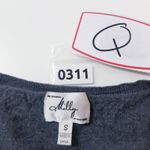 Milly of New York 100% Merino Wool Bow Gray Knit Blouse 3/4 Sleeves Photo 11