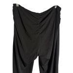 I am gia I.AM.GIA Black Ruched Waist High Rise Flare Straight Leg Legging Pants Size XL Photo 6
