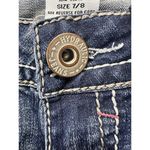 Hydraulic ‎ Bailey Crop Jeans Size 7/8 Denim Blue Stitching Women's Flip Pockets Photo 5