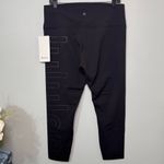 Lululemon Wunder Train High Rise Tight Athletic Legging Black Graphic Logo NWT Photo 7