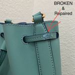 Ralph Lauren RLL LAUREN Mini Debby II Drawstring Bag in Seafoam Color Photo 14