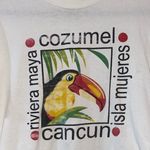 Mexico White Graphic Toucan Short Sleeve Tee Shirt Size XL Photo 1