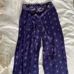 Shosho Purple Patterned Pants Photo 1