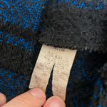 Blue and Black Geometric Pattern Sweatshirt Size L Photo 4