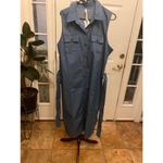 Ny Collection CHAMBRAY DENIM BUTTON DOWN DRESS SIZE 1X Photo 0