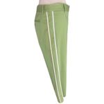 BCBG MaxAzria Stretch Cotton Crop Pant New 4/6/8/10 S/M Green White Trim $134 Photo 1