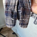 Frank Eileen Shirt Size Medium Blue Plaid Buttonup Long Sleeve Collared Preppy Photo 9