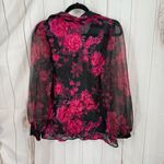 White House | Black Market  Women’s Small Crushed Velvet Top Blouse Photo 3
