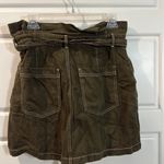 Free People  Army Green Paper Bag Tie Waist Splendor in the Grass Skirt Size 12 Photo 4