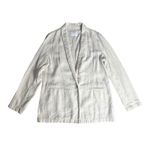 Old Navy  Women's Beige‎ Linen Blend Blazer Open Front Lightweight Jacket Medium Photo 1