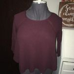 Free People Oversized thermal with lace panel back Photo 0