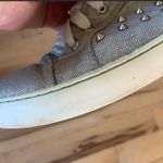 Wanted High Tops Silver Sneakers Embellished Womens 7.5 Lace Up Shoes Photo 5