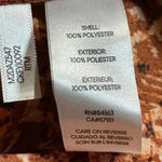 Calvin Klein Women's Geometric-Print Blouse Brown Size XL Long Sleeve Photo 4