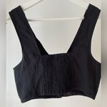 Madewell Black Super Crop Vest/ Bustier Tank Top size Small Photo 2