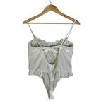 ZARA  Lace Bodysuit Sheer Teddy Ivory Sheer Bustier Lingerie Bralette Size XS Photo 4