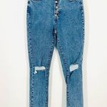 We Wore What NWT  The Danielle High Rise Vintage Straight in Spring St Hole Size 26 Photo 4