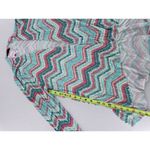 Shiela Rose Cardigan Sweater Sz L Chevron Colorful Artsy Fun Shawl Throw NWT Size L Photo 12