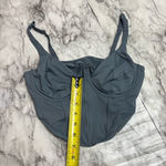 Gilly Hicks Hollister  Ruched Nylon Bustier grey gray corset style size medium Photo 1