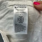 Athleta Cabo Linen 4" Shorts White Women's 6 Lightweight Summer Drawstring Photo 4