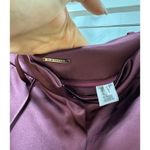 Elie Tahari Satin Pintuck High Waisted Cargo Pants Cordovan Women's Size US 8 Photo 6