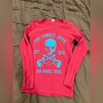 Lost Lonely Boys pink Long Sleeve Shirt Blue Size M Photo 0