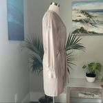 BCBGMAXAZRIA BCBG tan silky safari shirt dress Photo 1