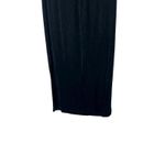 French Laundry  Black Maxi Skirt with Slit Stretch Career Casual Size M Photo 2
