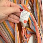Anthropologie Pilcro Long Sleeve Stripe Button Down Oversized Shirt Blouse Multi Photo 6