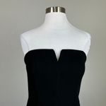 AQUA  Strapless Long Cut Out Slit Mermaid Evening Gown Black Size 4 Formal Dress Photo 6