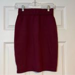 None Burgundy Reversible Skirt Photo 65