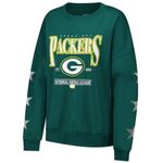 Green Bay Packers NFL Women's Rhinestone Sleeve Sweatshirt Green Size Small Photo 1