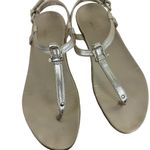 Sperry  Top Sider Gold Buckled Ankle Strap Flat Flips Flop Sandals Size 9.5 Photo 5