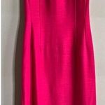 VINTAGE 80’s 90’s pink unique maxi sheath dress quilted embroidered formal Size M Photo 0