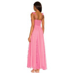 Love Shack Fancy Junia Maxi Dress | Hot Pink Cherry | NEW | 2 Photo 6