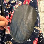 Authier Shirt Jacket Blue Tropical Aloha Hawaii Rare Shacket size 42/US 6 small Photo 11