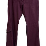 Athleta Deep Purple Dipper Low Rise Outdoor Hiking Cargo Pants Size 4 Photo 0