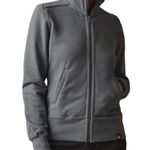 American Giant Moto Full Zip Jacket High Neck Slim Fleece Travel Iron Gray M Size M Photo 0