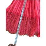 Victoria's Secret Vintage Victoria’s Secret  Lace Skirt Pleated  Semi Sheer Y2K Coquette Fairy 2 Photo 5
