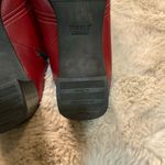 Munro  Red Leather Mule Heels Size 9 Women's‎ Slip On Comfort Shoes Rubber Sole Photo 14