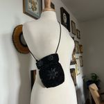 Vintage black hand beaded hono bucket purse Photo 1