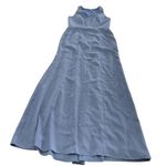 After Six  Dress Womens 8R Larkspur Blue V Neck Keyhole‎ Crepe Trumpet Gown 6821 Photo 2