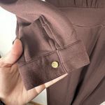 Varley  Talia Super Soft Coffee Bean Chocolate Brown Zip Up Jumpsuit Size Medium Photo 3